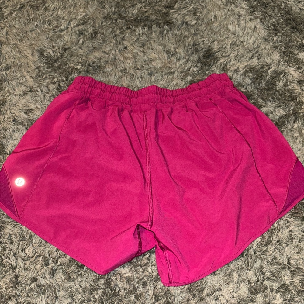 Pink lululemon shorts